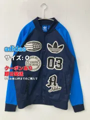 adidas アディダス スタジャン O ネイビー コットン ジャージ ワンポイント ブランドロゴ 刺繍 フードなし メンズのサムネイル