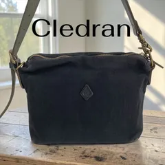 CLEDRAN キャンバス ショルダーバッグ ブラックのサムネイル