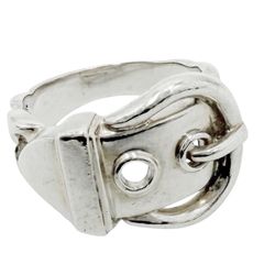 エルメス ブックルセリエ バックル リング 925 ミネルヴァ刻印 7号