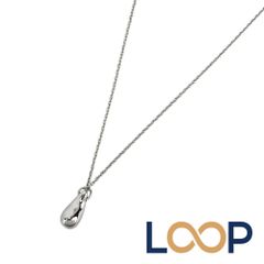 d263 美品 ティファニー プラチナ ティアドロップ ネックレス PT950 