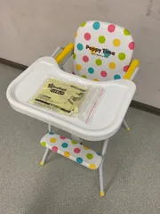 値下げしました！！【配送不可、現地引取りのみ、リユース品】・メーカー： 西松屋チェーン　品名： スマートエンジェル　ハイチェアー　子供用椅子　チェアー　折りたたみ椅子　幼児用のサムネイル