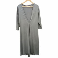 evam eva 에반에바 E181K005 silk cotton robe 실크 코튼 로브 롱 가디건 그레이계 코튼 사이즈 ONE 6739