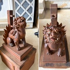 開運 入手困難 象鼻 木鼻 木彫り 彫刻 手作り 高さ44cm 幅55 江戸時代