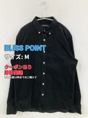 BLISS POINT ブリスポイント シャツ/ブラウス M ブラック コットン コーデュロイ 無地 ミドル丈 長袖 ボタンダウン メンズのサムネイル
