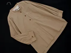 MHL エムエイチエル マーガレットハウエル チェック バンドカラー プルオーバー ブラウス シャツ size?/茶ｘ白 ■◇ レディースのサムネイル