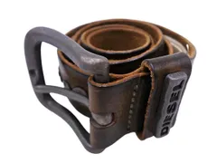 DIESEL ディーゼル カウレザー スタッズ ベルト ブラウン ■■ メンズのサムネイル