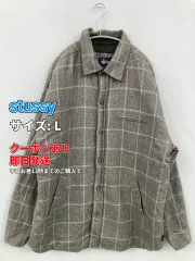stussy ステューシー ブルゾン L グレー ウール・ニット ナイロン メンズのサムネイル