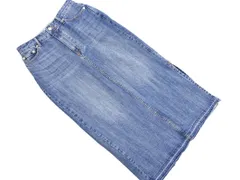 Arpage story アルページュ ストーリー カットオフ ロング デニムスカート size1/青 ■■ レディースのサムネイル