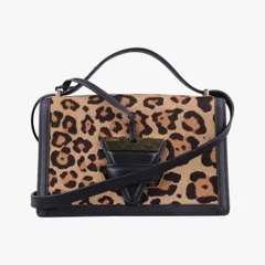 ロエベLoeweバルセロナ ブラウン ハラコ×カーフ 061606のサムネイル