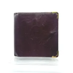 Cartier　カルティエ　マスト　二つ折り　財布　レザー　ボルドーのサムネイル