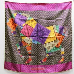 レアカラー HERMES カレ90 PUZZLE シルクスカーフ - メルカリ