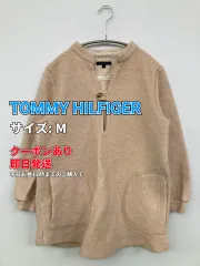 TOMMY HILFIGER トミーヒルフィガー トップス M ベージュ ウール・ニット 無地 ミドル丈 レディースのサムネイル