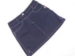 Munsingwear マンシングウェア R.line ゴルフ 刺繍 Aライン 台形 スカート size11/紺 ■◆ レディースのサムネイル