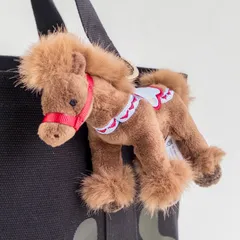 【Harrods】新品ハロッズ　ホース　ぬいぐるみ　キーホルダー　ブラウン　バッグチャーム　キーリング　馬　日本未発売　ギフト袋付きのサムネイル