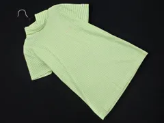 PEARLY GATES パーリーゲイツ ゴルフウェア ボーダー タートルネック カットソー size1/黄緑 ■◆ レディースのサムネイル
