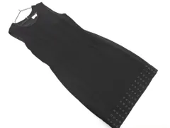 Emilio Pucci エミリオプッチ ウール混 ハトメ ノースリーブ ワンピース size4/黒 ◇■ レディースのサムネイル