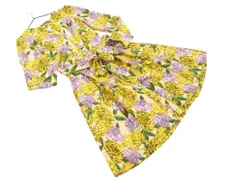 新品 YLANG YLANG イランイラン 花柄 シャツ ワンピース sizeS/ライトベージュｘ黄ｘラベンダー ■◇ レディースのサムネイル