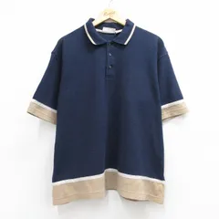 XL/古着 エアロポステール 半袖 ブランド ポロ シャツ メンズ 90年代 90s 大きいサイズ ネイビー 26jun11のサムネイル