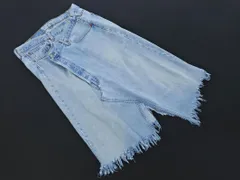 LEVI'S リーバイス 501 0134 USA製 裏刻印544 90ｓ アシンメトリー ボタンフライ ロング デニムスカート sizeM/ライトブルー ■■ レディースのサムネイル