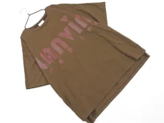LANVIN en Bleu ランバン オン ブルー プリント サイドスリット 半袖 ワイド幅 カットソー size38/カーキ ■◆ レディースのサムネイル