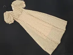 NICECLAUP ナイスクラップ ドット パフスリーブ バックリボン ワンピース sizeF/ライトベージュ ■◆ レディースのサムネイル