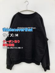 thisisneverthat ディスイズネバーザット スウェット M ブラック メンズ レディース