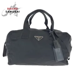 美品 PRADA プラダ テスート 三角ロゴプレート ブラック 黒 シルバー金具 ナイロン ボストンバッグ トラベルバッグ 601674【中古】のサムネイル