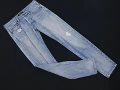 STUNNING LURE スタニングルアー ダメージ加工 ボタンフライ スキニー デニムパンツ size2/インディゴ ■■ レディースのサムネイル