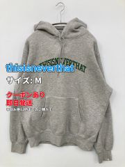 thisisneverthat ディスイズネバーザット パーカー M グレー メンズ レディース