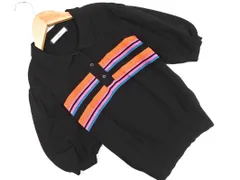 jouetie ジュエティ ボーダー ポロシャツ sizeM/黒 ■◆ レディースのサムネイル