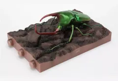【中古】トレーディングフィギュア カブトハナムグリ 「いきもの大図鑑　かぶとむし09 樹皮台座(小)セット」 ガシャポンオンライン限定のサムネイル