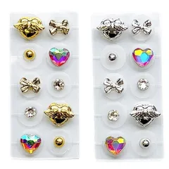 耳つぼジュエリー ガーグル gargle リボンハート 耳つぼアクセアリー MC16-26 2607のサムネイル