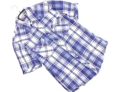 BLUE BLUE ブルーブルー リネン混 チェック シャツ size2/白ｘ紺 ■◆ メンズのサムネイル