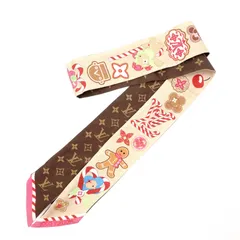 LOUIS VUITTON ルイヴィトン ヴィヴィエンヌ ツイリー バンドー BB スカーフ シルク ブラウン系のサムネイル