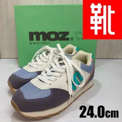 M-982 ■kutsu.com公式■ MOZ sweden レトロローカットスニーカー MOZ-900 パープル 24.0cmのサムネイル