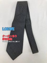 LOEWE ロエベ ネクタイ ネイビー メンズ