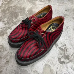 GEORGE COX 8961 VI GIBSON レオパードハラコレザー 厚底シューズ  ジョージコックス レッド 9 27cm （19250M）のサムネイル