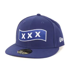 【美品】GOD SELECTION XXX ゴッド・セレクション・トリプルエックス キャップ サイズ:7 3/8(58.7cm) NEW ERA BOXロゴ ベースボールキャップ ブルー ブランド 帽子 コラボ 別注【メンズ】【中古】のサムネイル
