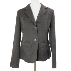 Sマックスマーラ 'S Max Mara ジャケット シングル コットンリネン 40 L相当 茶 ブラウン /Xのサムネイル