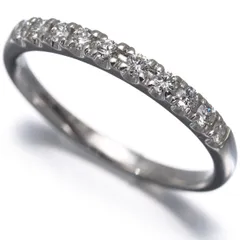 ヴァンドーム リング ダイヤ ダイヤモンド 0.20ct ハーフエタニティ 11号 Pt950 #193916のサムネイル