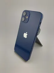 【中古・画面キズ有・フレームキズ有】iPhone 12 mini 128GB ブルー simロック解除済みのサムネイル