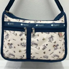 5649 LeSportsac レスポートサック ショルダーバッグ 斜めがけ 紐調節可能 デラックスエブリデイ マチ拡張 TOM and JERRY トムとジェリー コラボ 総柄 ナイロン 軽量 レディースのサムネイル