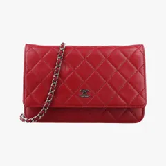 シャネルChanelマトラッセ ココマーク レッド ラムスキン A33814 19307194のサムネイル