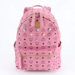 美品 MCM エムシーエム ヴィセトス スタッズ リュックサック リュック バックパック ショルダー バッグ A4 レディース REE DW17-5【中古】のサムネイル