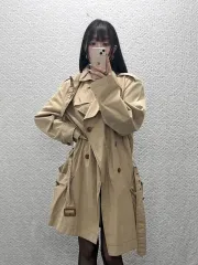 VIVIENNE WESTWOOD ヴィヴィアン・ウエストウッド ピンター感性 ウール モダン シック オートミール トレンチコート 52 C12774のサムネイル