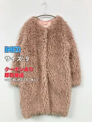 INED イネド ノーカラーコート 9 ピンク レディースのサムネイル