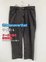 thisisneverthat ディスイズネバーザット デニムパンツ L ブラック メンズ レディースのサムネイル