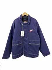 シュプリーム SUPREME ×NIKE ナイキ 18AW Double Zip Quilted Work Jacket ダブルジップ キルティング ワークジャケット AR5566-410 L 紺 ネイビー ブランド古着ベクトル 中古■260703のサムネイル