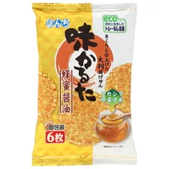 ぼんち 味かるた 蜂蜜醤油 6枚×12袋入 メーカー 問屋直送| 送料無料 お菓子 おつまみ せんべい ストック おやつ スイーツ 煎餅 和菓子 ケース買い まとめ買い 業者 仕入れ 大量 しょうゆ 調味料 飲食店 業務用 はちみつ ハニー 健康のサムネイル
