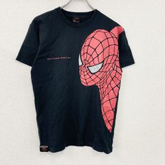 EDWIN 에드윈 스파이더맨 MARVEL 반소매 프린트 무비 T셔츠 캐릭터 블랙 블랙 M사이즈 헌옷[가격 인상 교섭 OK!]